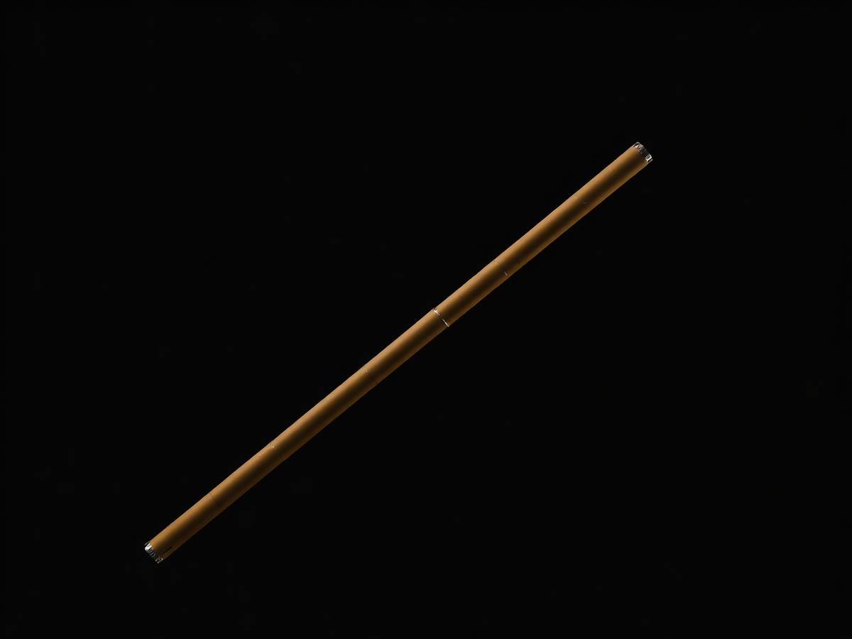 Bamboo walking stick with an embedded electronics module